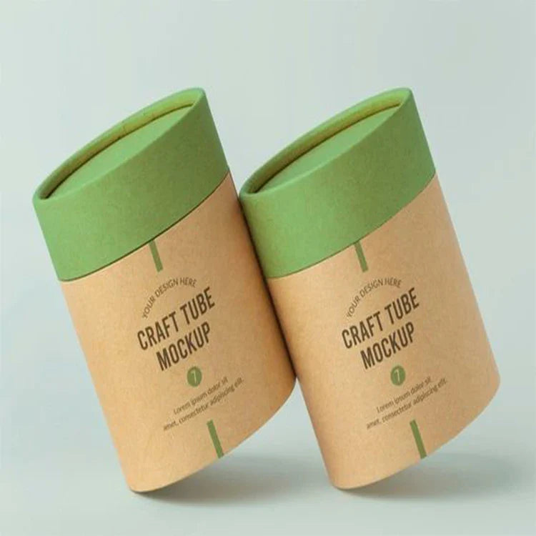 Custom Logo Eco Friendly Large Cardboard Cylinder Container Paper Tube for Clothing T Shirt Sock Scarf Packaging