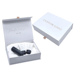 Customized White Eyelash Jewelry Rigid Foldable Cardboard Closure Magnetized Gift Boxes Packaging Wholesale With Magnetic Lip