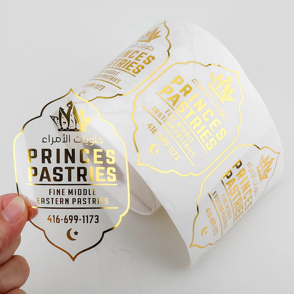 Biodegradable Vinyl Stickers Eco-Friendly Brands Custom Self-Adhesive Waterproof Logo Packaging Labels for Jar Bottle Container