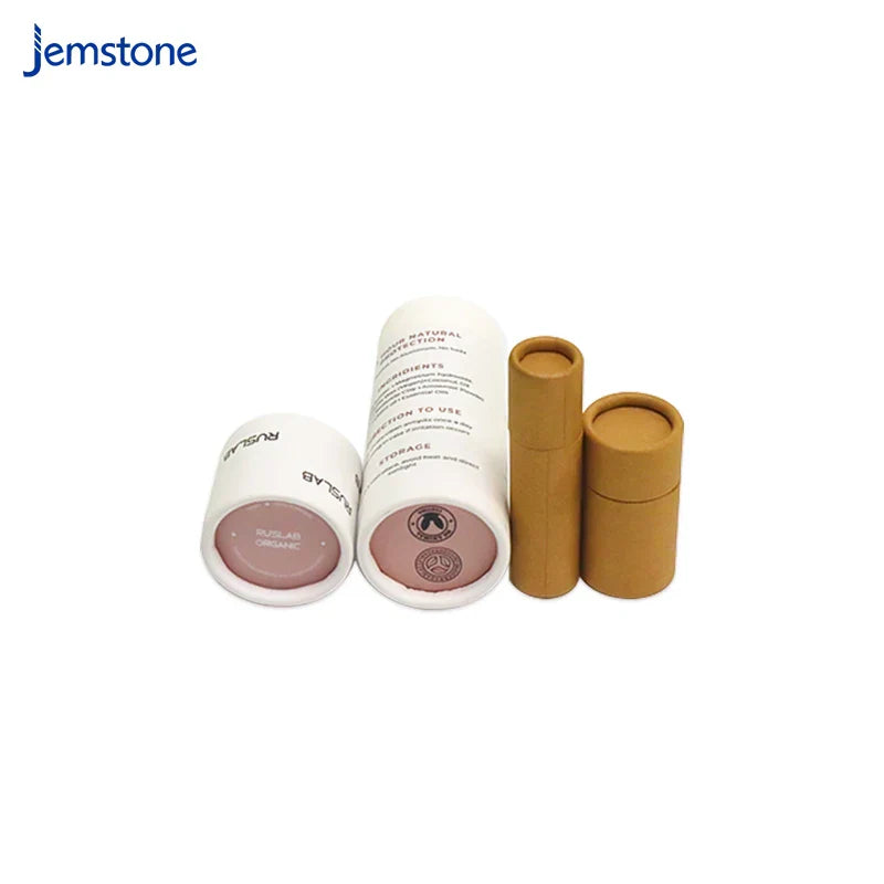 Round Kraft Paper Tube Cardboard Packaging Shape Brown Kraft Cylinder Box Cosmetic Packaging