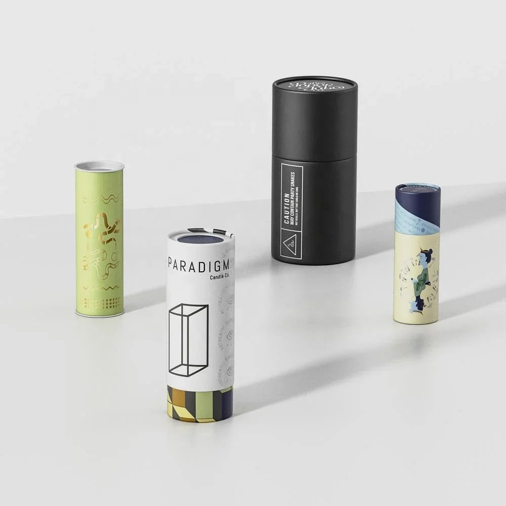 Eco Friendly Modern Cosmetic Custom Printed Dropper Bottle Packaging Box Push Paper Tube for Essential Oil