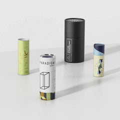 Eco Friendly Modern Cosmetic Custom Printed Dropper Bottle Packaging Box Push Paper Tube for Essential Oil