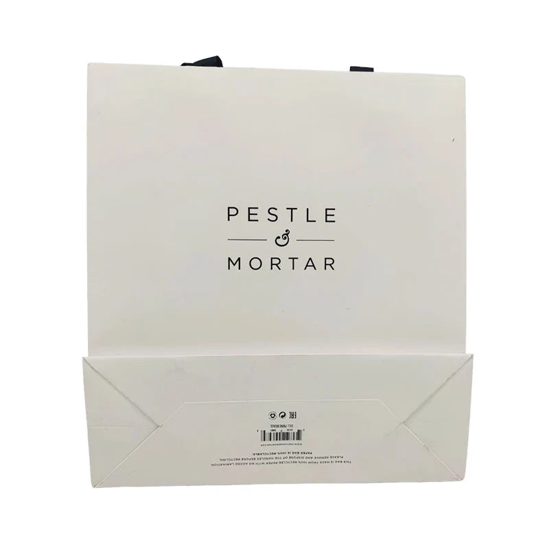 Custom Luxury White Clothes Store Retail Packaging Gift Carry Bags Boutique Shopping Paper Bags with Your Own logo