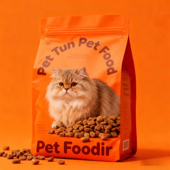 Plastic Aluminum Foil Animal Feed Flat Bottom Dry Pet Treat Cat Litter Recyclable Food Mylar Packaging Bags