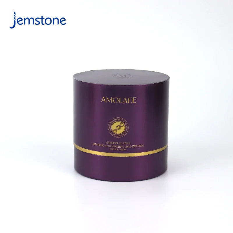 Custom Luxury Kraft Cardboard Cylinder Cosmetic Box Skincare Essential Oil Perfume Bottle Paper Tube Packaging