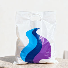 Thank You Shopping Gift Carry Plastic Tote Packing Handbag Online Shop Boutique Handle Clothes PE Poly Packaging Bags