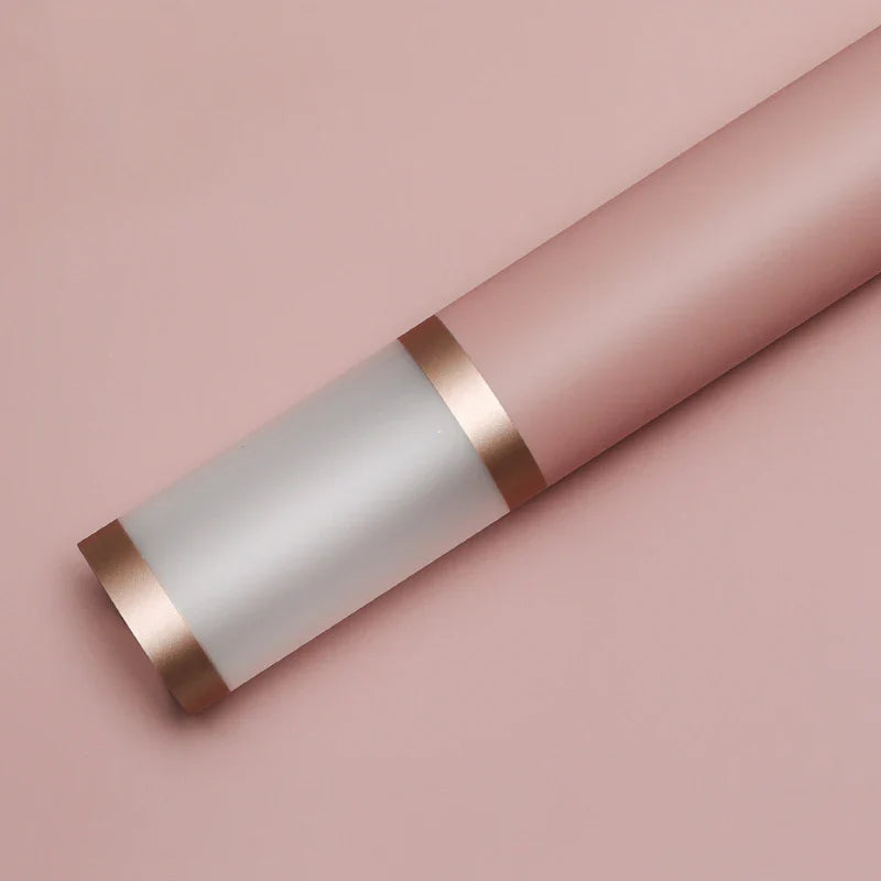 Korean Bouquet Wrapping Paper Flower Phnom Penh Jelly Film Waterproof Translucent Gold Edge Luxury Wrapping Paper for Flowers