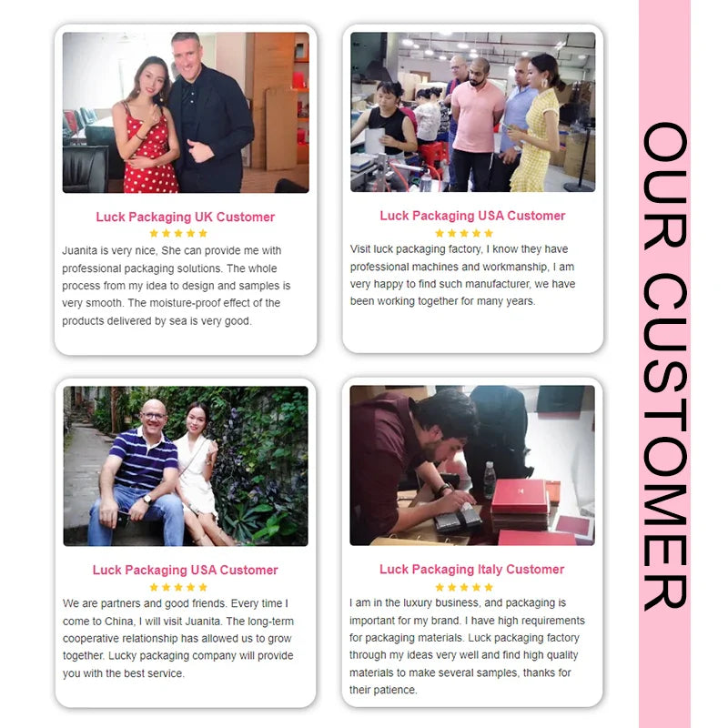 Custom Pink Clamshell Magnetic Closure Cardboard Eyelash Packaging Gift Box Luxury Lash Box Packaging