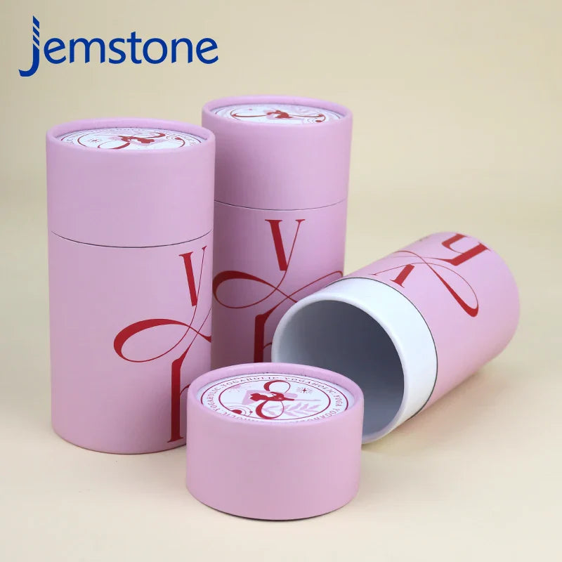 Custom Food Push up Cardboard Tube Twist up Laser Paper Tube Product Logo Bottles Cylinder Packaging