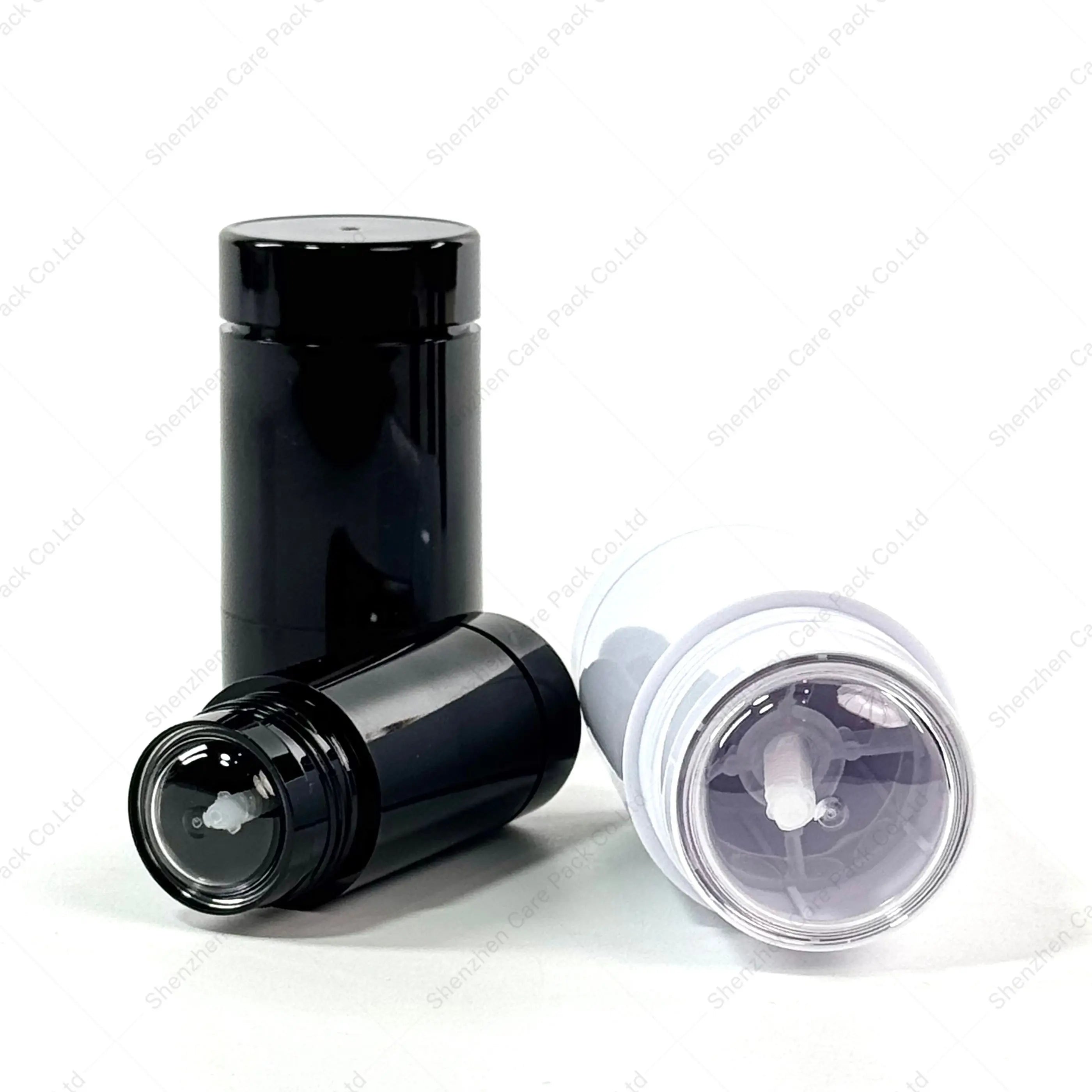 Wholesale Plastic 100% Biodegradable PE Deodorant Stick Lip Balm Cosmetic Tube Containers Packaging with Custom Logo Round Shape