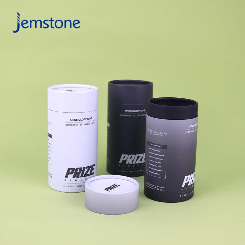 Custom Logo Eco-Friendly Kraft Clothing Scarf Cardboard Tube Prize Cylinder Packaging Luxury Round Sports Tape Paper Tube