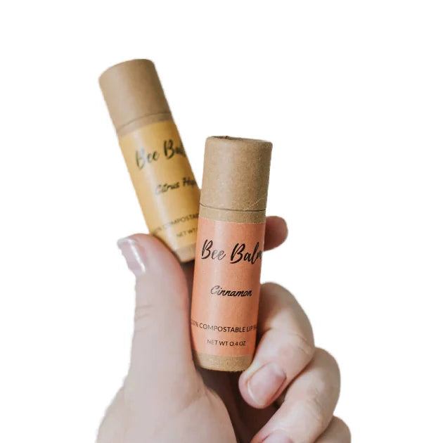 Custom Bio-degradable Kraft Cardboard Cosmetic Lipstick Deodorant Tube Push up Paper Tube Packaging for Lip Balm