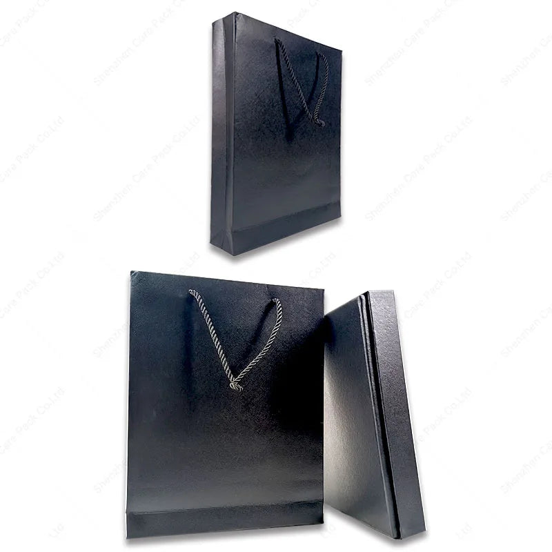 Custom Gift Cardboard Bags Kraft Craft Shopping Paper Bag With Handle