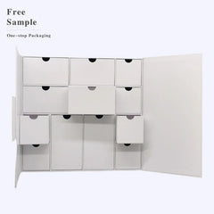 Luxury Gift Box Christmas Ramadan Eid Countdown Chocolate Cookie 24 Days Christmas Advent Calendar Packaging Box