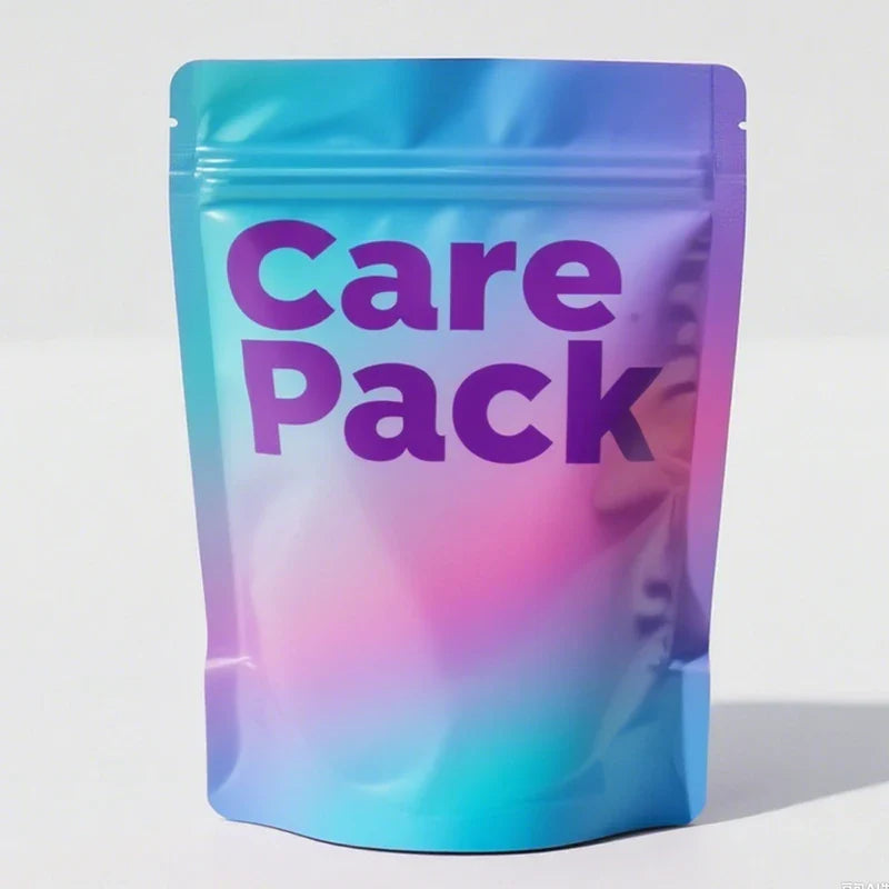 Baggies Aluminum Foil Cookies 3.5g Soft Touch Child Proof Bag for 1OZ&2OZ Edible Gummy Pouches With Zipper