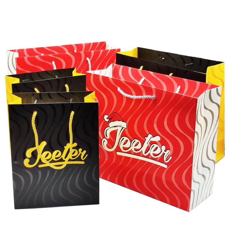 Customized Embossed Print Wholesale Promotional Shopping Tote Coated Art Clothing Kraft Paper Bags for Gifts Packaging