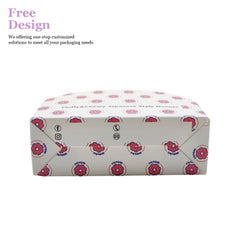 Custom Logo Printed Square Paper Bakery Box for Cupcakes Donuts Chocolate Packaging Glossy Matt Lamination for Food Packaging