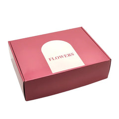 Custom Printed Carton Corrugated Cardboard Shipping Parcel Mom Gift Paper Packaging Floral Flower Boxes for Flowers Bouquets