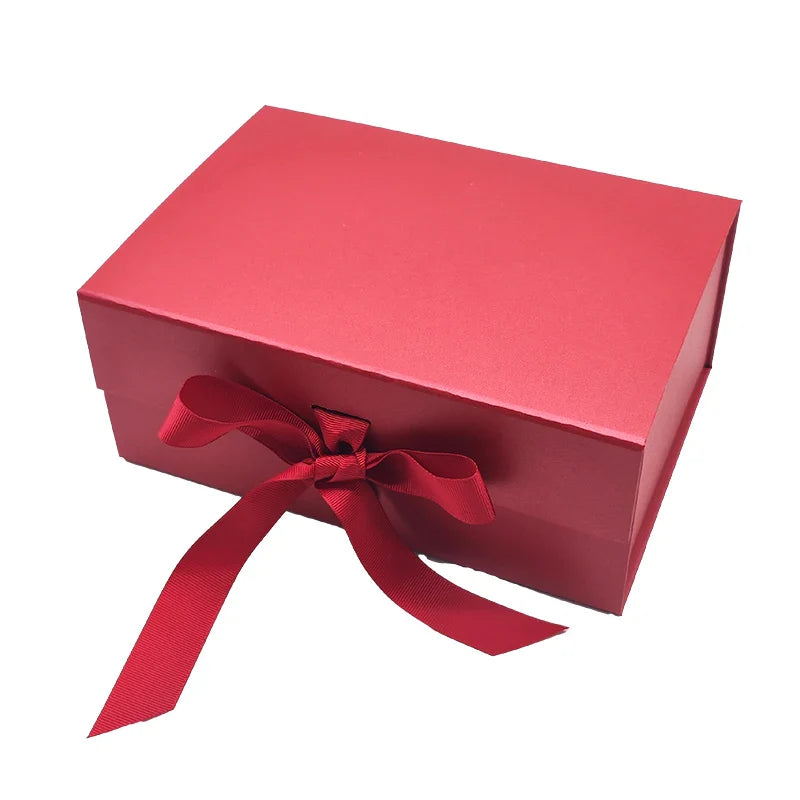 2024 New Arrival Custom Printing Matte Glossy Magnetic Flip Top Magnetic Lid Rigid Cardboard Gift Packaging Boxes With Ribbon