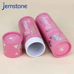 Custom Food Bottles   Waterproof White Round Kraft  Product Push up  Paper Tube Box Sealing Silver Foil Paper Tube Packaging