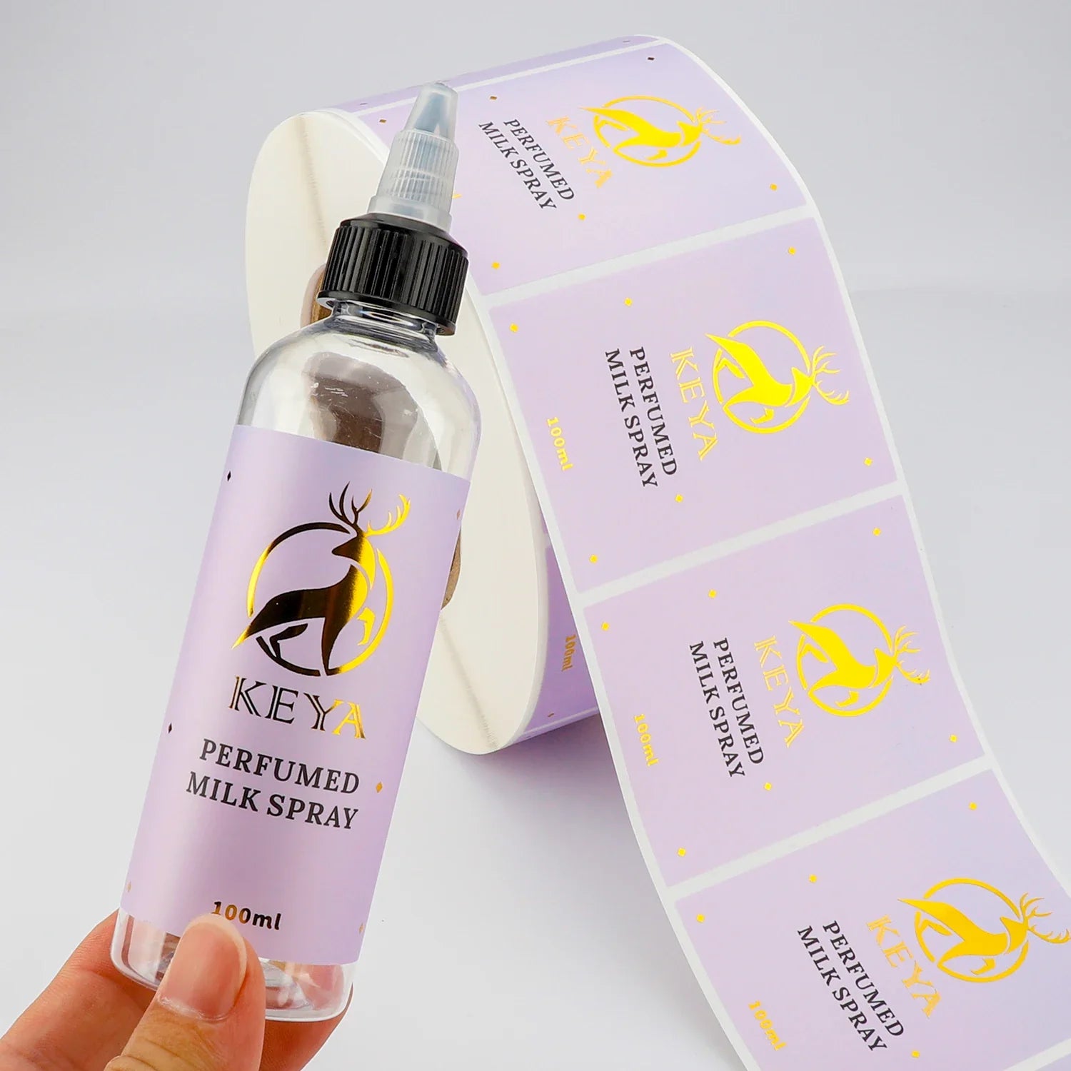 Manufacturer Customized Luxury Etiquette Waterproof Product Label Stickers Custom Label Design Service Gold Foil Logo Stickers