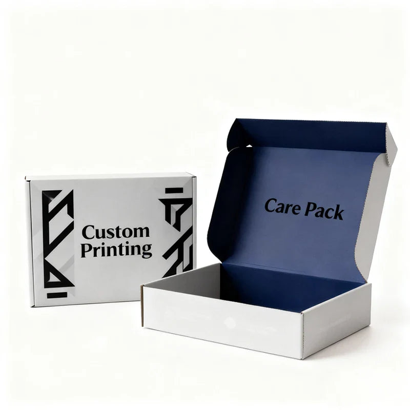 Custom Branded Printed Black Corrugated Shipping Boxes Clothing Packaging Mailer Paper Box