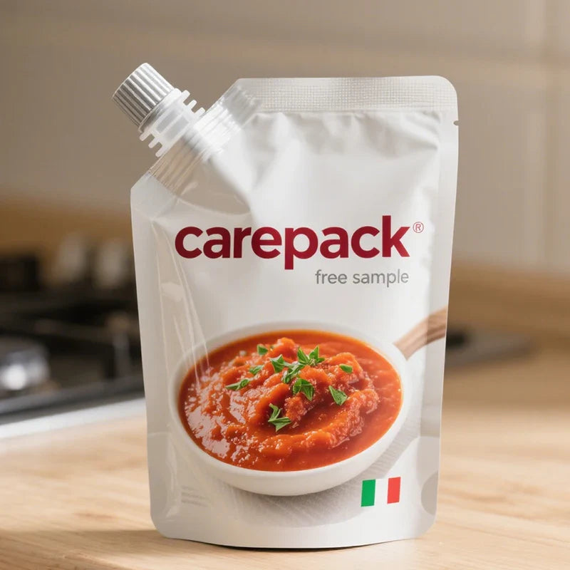 Wholesale Stand up Pouch for Ketchup Peanut Butter Sauce Tomato Paste Sauce Reusable Spout Pouches With Spout