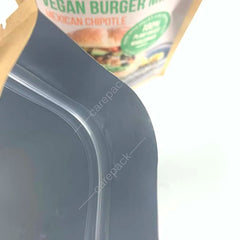 Custom Printing Stand up Pouch Nut Snack Dried Fruit Brown Paper Kraft Packaging Zipper Sachet