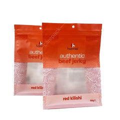 Custom Eight Side Seal Stand up Flat Bottom Tea Coffee Beans Beef Jerky Packaging Bags with Zipper Food Candy Packaging PE