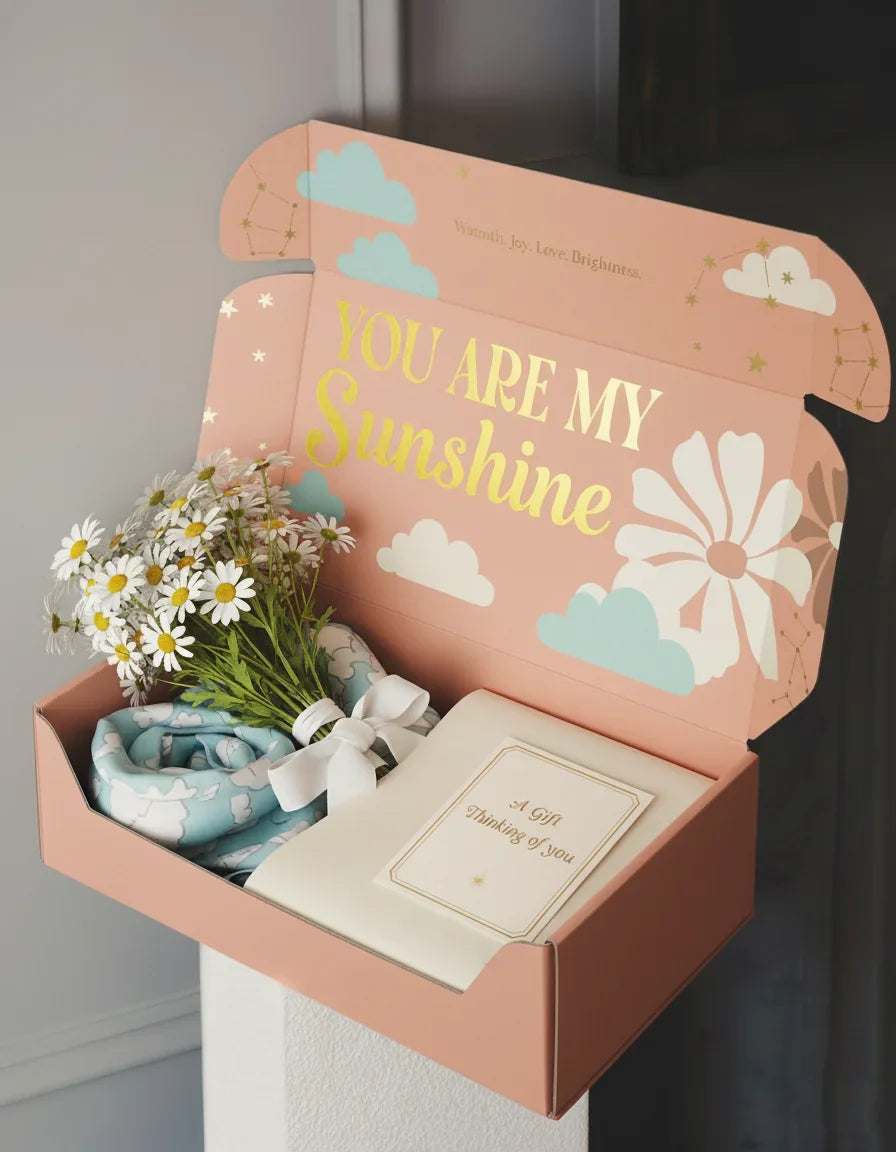 Custom Flower Boxes Matte Double-Sided Printed Paper Box for Valentine's Day Bouquet Gift Packaging Durable Carton Gift Box