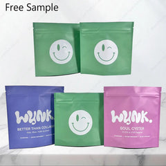 Doypack Ziplock Snack Candy Aluminum Food Packaging Resealable Sealed Zipper Smell Proof Storage Stand Pouch for Canned Food