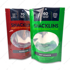 Glossy Laminated Food Zipper Edible Packaging Baggies Plastic Edible Resealable Heat Sealing Mylar Bags