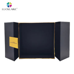 Custom High End Gift Custom Printed Logo Double Door Magnetic Flap Closure Rigid Cardboard Packaging Boxes Design