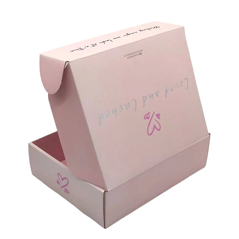 Recycled Shipping Mailer Box Custom Printed Kraft Corrugated Cardboard Verpackung Lingerie Mailer Box with Logo for Gift Package