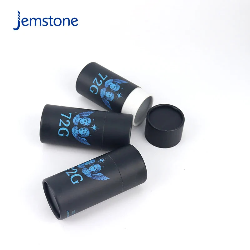 Custom Black Kraft Cylinder Tea Coffee Perfume Paper Tube Packaging Cardboard Tube for Candle and Other Products
