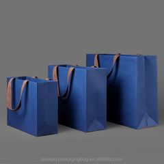 OEM/ODM Custom Paper Bag with Logo Paper Shopping Tote Bag with Long Handle Paper Bags for Brand Packaging Promotional Gifts Bag