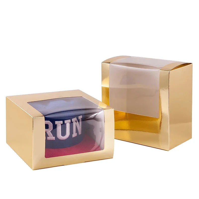 Custom Black Cardboard Beach Snap Baseball Cap Box Storage Shipping Trucker Display Hat Boxes Wholesale Packaging Box for Caps