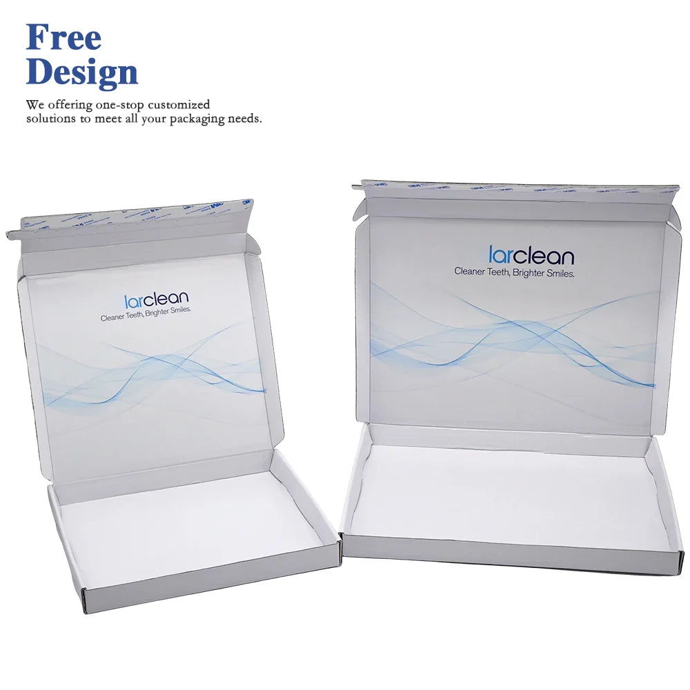 Custom White Corrugate Tear Strip Printed Self Sealing Mailer Delivery Shipping Boxes Wholesale Cajas Personalizadas with logo
