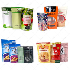 Eco-friendly High Quality Heat Seal Food Grade Packaging Bags Compostable Biodegradable Kraft Resealable Mylar Doypack for Pizza