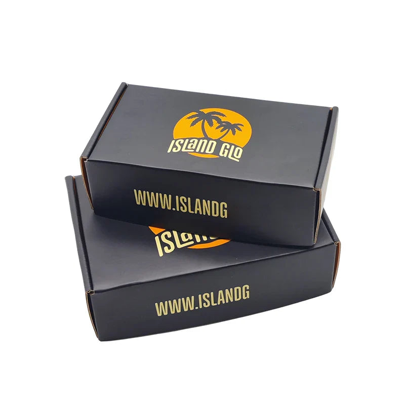 Free Design Custom Logo Eco-friendly Black Paper Mailer Box Natural Beauty Self-Care Packaging for Mailing Shipping Boxes