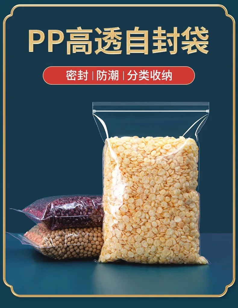 Custom Wholesale Printed Cheap LDPE/HDPE Jewelry Packaging pp Plastic Transparent Zipper Zip Lock Bag