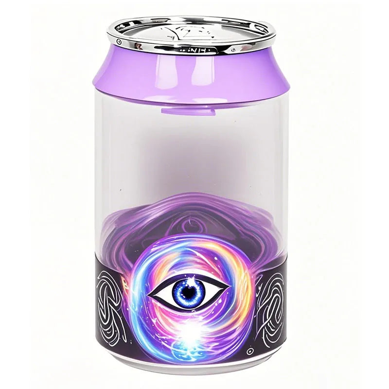 Plastic Cans for 3.5g Empty Soda Can Plastic Jars Tobacco Leaf Snacks PET Jar With Stickers Colorful Cap