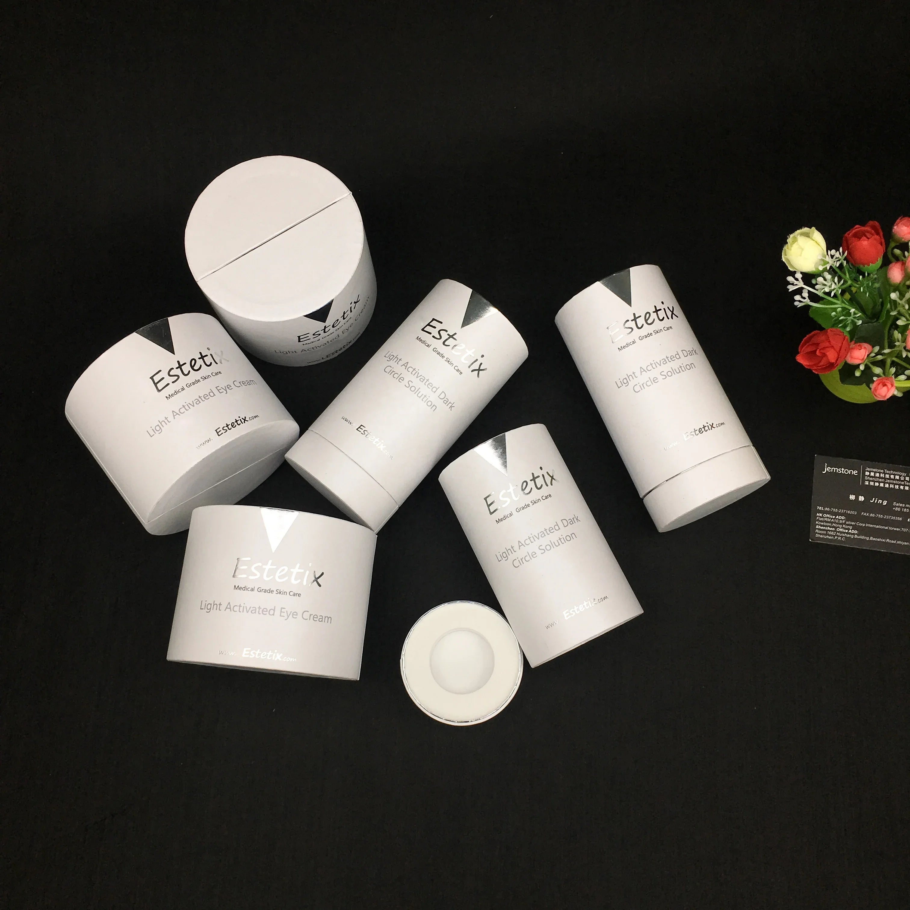 Kraft  Cylinder Cardboard   Packing Paper Tube  for Cosmetics and Dropper