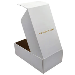 Wholesale Easy Tear Adhesive Zipper Shipping Box Self Sealing Postal Box Packaging With logo Cardboard Box for Gift Mailing