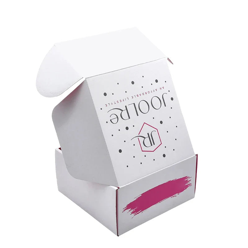 Custom Print Zipper Peel Off Self Seal Corrugated Shipping Packaging Craft Tear Strip Paper Box Customized With Your Own Logo