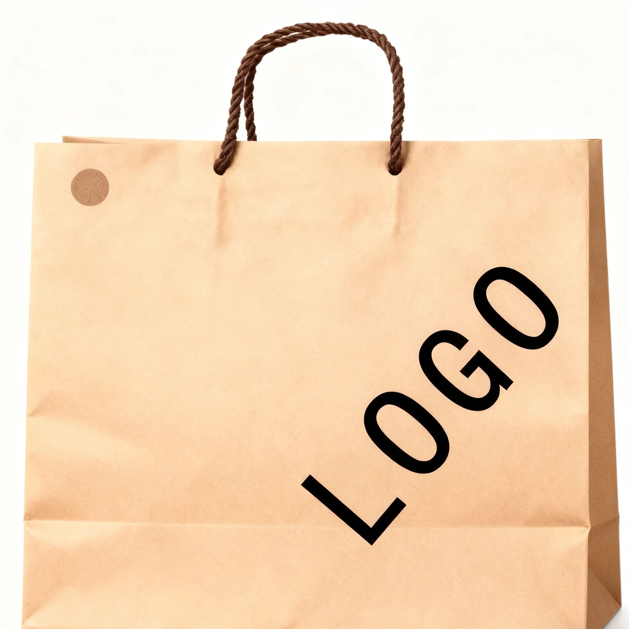 Wholesale Brown Compostable Twisted Handle Recyclable Shopping Reinforced Gift Paper Tote Bag