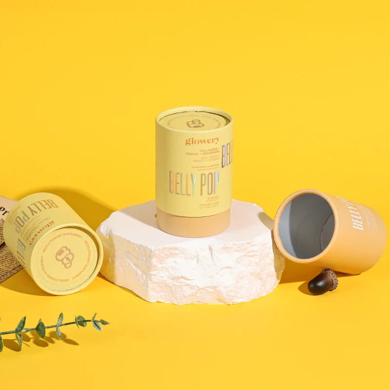 Custom Packaging Bottles  Black Push up Cardboard Tube  Twist up Food Cosmetic Laser Paper Tube