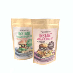 Custom Printing Stand up Pouch Nut Snack Dried Fruit Brown Paper Kraft Packaging Zipper Sachet