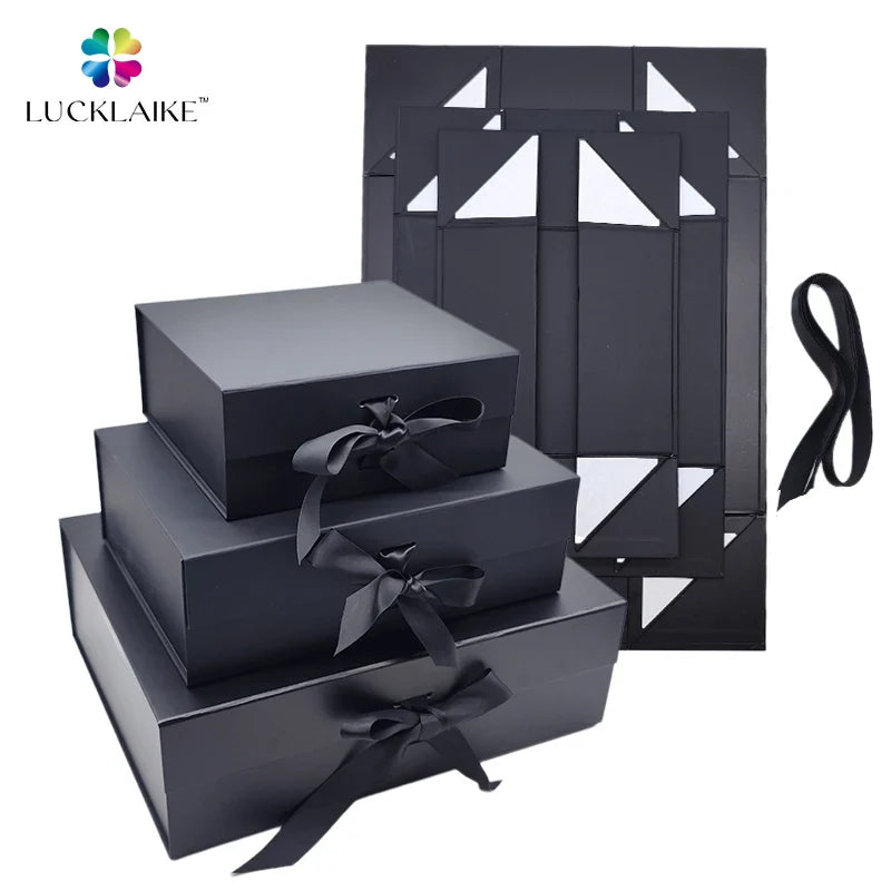 Customized Logo Luxury Cardboard Collapsible Folding Rigid Smart Watch Paper Packaging Magnetic Closure Gift Boxes With Logo