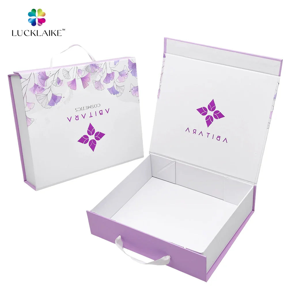 ODM Luxury Customised Recyclable Handmade Blank Cosmetic Rigid Magnetic Double Door Gift Boxes Packaging with Magnet Lid